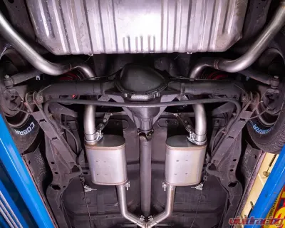 Pypes Exhaust 2.5" Crossmember-Back Valance Exit w/ H-Pipe Exhaust System Race Pro Muffler Oldsmobile 442 1968-1972 - SGA48R