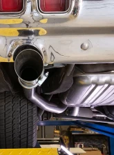 Pypes Exhaust 2.5" Crossmember-Back Valance Exit w/ H-Pipe Exhaust System Race Pro Muffler Oldsmobile 442 1968-1972                                     - SGA48R - Image 9