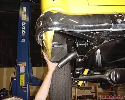 Pypes Exhaust 2.5" Crossmember-Back Exhaust System w/ H-Bomb H-Pipe Turbo Pro Muffler Chevrolet Nomad (Wagon) 1955-1957 - SGC46T