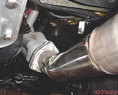 Pypes Exhaust 2.5" Crossmember-Back Exhaust System w/ H-Bomb H-Pipe Turbo Pro Muffler Chevrolet Nomad (Wagon) 1955-1957 - SGC46T