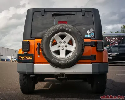 Pypes Exhaust High Ground Clearance Catback Exhaust Kit w/ Turbo Pro Muffler Jeep Wrangler JK 2007-2018 - SJJ21T