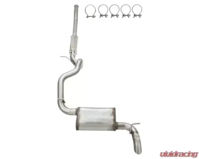 Pypes Exhaust High Ground Clearance Quiet Catback Exhaust Kit w/ Street Pro Muffler Jeep Wrangler JL 2018-2024 - SJJ25SQ