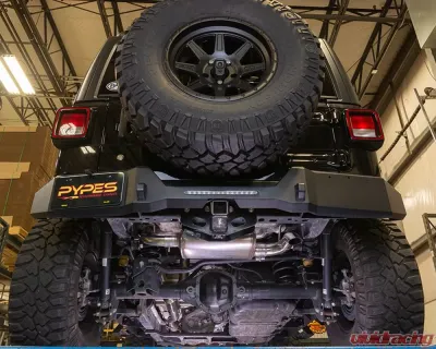 Pypes Exhaust High Ground Clearance Quiet Catback Exhaust Kit w/ Street Pro Muffler Jeep Wrangler JL 2018-2024 - SJJ25SQ
