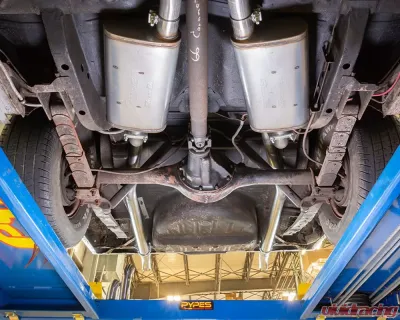Pypes Exhaust 3" Crossmember-Back Exhaust System w/ H-Pipe & Violator Mufflers Mopar B-Body 1966-1974 - SMB43V