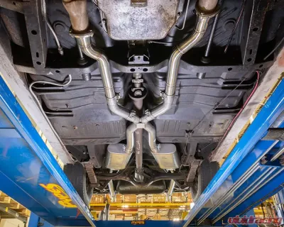Pypes Exhaust 3" Crossmember-Back Exhaust System w/ H-Pipe & Violator Mufflers Mopar B-Body 1966-1974 - SMB43V