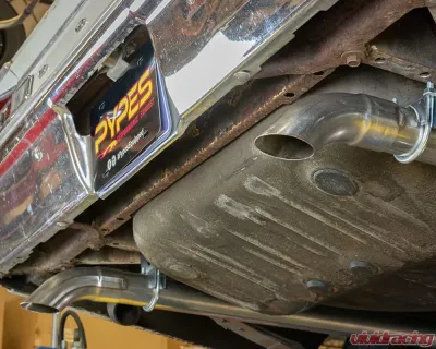 Pypes Exhaust 3" Crossmember-Back Exhaust System w/ H-Pipe & Violator Mufflers Mopar B-Body 1966-1974 - SMB43V