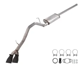 Pypes Exhaust Catback Exhaust System w/ Street Pro Muffler & Black Tips Toyota Tacoma 4.0L 2005-2015