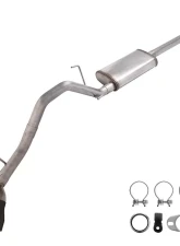 Pypes Exhaust Catback Exhaust System w/ Street Pro Muffler & Black Tips Toyota Tacoma 4.0L 2005-2015                                     - STT20SB - Image 11