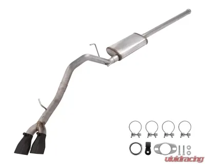 Pypes Exhaust Catback Exhaust System w/ Street Pro Muffler & Black Tips Toyota Tacoma 4.0L 2005-2015 - STT20SB