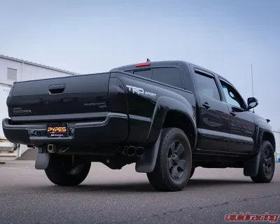 Pypes Exhaust Catback Exhaust System w/ Street Pro Muffler & Black Tips Toyota Tacoma 4.0L 2005-2015 - STT20SB