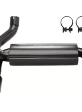 Pypes Exhaust Black 409 Stainless with Street Pro Muffler Dual Exit Axle Back Exhaust System Jeep Wrangler JK 2007-2018                                     - SJJ20SB - Image 3