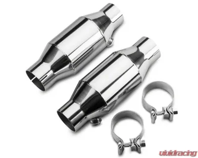 Pypes Exhaust Universal High Flow 2.5" Metallic Substrate Mini Catalytic Converters - CVM11K