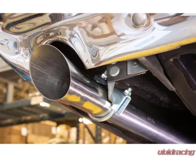Pypes Exhaust 3" Trumpet Clamp-On Polished Stainless Steel Pair Tail Pipe Tip Set Oldsmobile 442 1968-1971 - EVT35