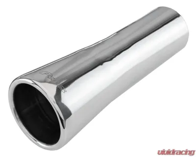 Pypes Exhaust 2.5" To 3.5" Slip Fit Trumpet Clamp-On Polished Stainless Steel Tail Pipe Tip Set Pontiac GTO 1966-1968 - EVT40