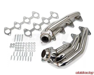 Pypes Exhaust Polished Stainless Steel Shorty Exhaust Header Gaskets Ford Mustang GT 2005-2010 - HDR54S
