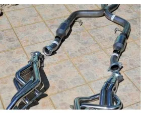Pypes Exhaust Long Tube Headers with EPA Approved Catted X-Pipe Kit Mustang 2005-2010