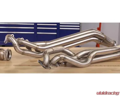 Pypes Exhaust Long Tube Header Kit With Catalytic Converters 304 Stainless Ford Mustang GT 2015-2017 - HDR78SK-1