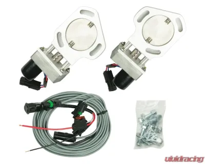 Pypes Exhaust Aluminum Stainless Steel Dual Exhaust Electric Dump Cutout - HVE10