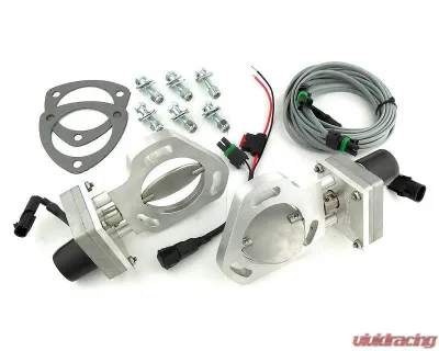 Pypes Exhaust Aluminum Stainless Steel Dual Exhaust Electric Dump Cutout - HVE10