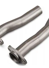 Pypes Exhaust 2.5" LH 15 3/4" RH 17 3/4" Flanges Included Stainless Steel Mid Pipe Exhaust Pipe                                     - PFF10K - Image 2