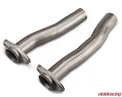 Pypes Exhaust 2.5" LH 15 3/4" RH 17 3/4" Flanges Included Stainless Steel Mid Pipe Exhaust Pipe - PFF10K