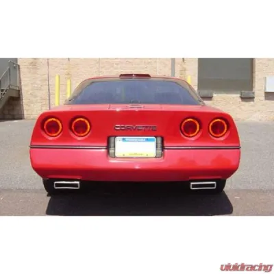 Pypes Exhaust 409 Stainless Race Pro Mufflers 2.5" Crossmember Back Exhaust Kit With X-pipe Chevrolet Corvette C4 1986-1991 - SCC40R