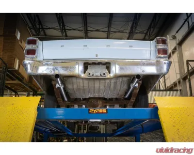 Pypes Exhaust 2.5" H-Pipe Crossmember Back Rear Exit Exhaust w/ Turbo Pro Mufflers Ford Fairlane 1966-1971 - SFF41T