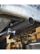 Pypes Exhaust 2.5" H-Pipe Crossmember Back Rear Exit Exhaust w/ Turbo Pro Mufflers Ford Fairlane 1966-1971                                     - SFF41T - Image 5