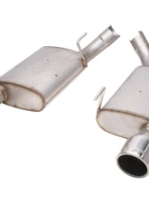Pypes Exhaust Violator Series Axle Back Muffler System Dual Exit 2.5 4" Polished Tips Stainless Steel Ford Mustang GT | Shelby 2005-2010                                     - SFM60V - Image 5