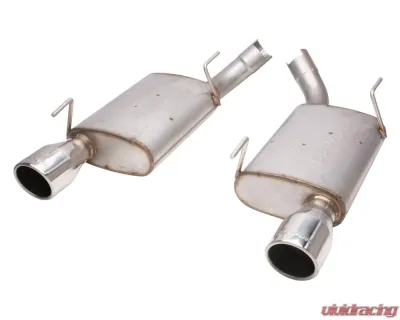 Pypes Exhaust Violator Series Axle Back Muffler System Dual Exit 2.5 4" Polished Tips Stainless Steel Ford Mustang GT | Shelby 2005-2010 - SFM60V