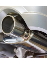 Pypes Exhaust Violator Series Axle Back Muffler System Dual Exit 2.5 4" Polished Tips Stainless Steel Ford Mustang GT | Shelby 2005-2010                                     - SFM60V - Image 3