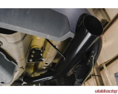 Pypes Exhaust Catback Dual Exhaust 2.5" M80 Muffler 4" Black Tips Stainless Steel Ford Mustang GT 2005-2010 - SFM66MB
