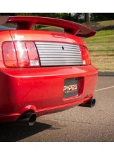 Pypes Exhaust Catback Dual Exhaust 2.5" M80 Muffler 4" Tips Stainless Steel Ford Mustang GT 2005-2010                                     - SFM66M - Image 4