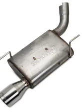 Pypes Exhaust Catback Exhaust Single Exit 2.5" Street Pro Mufflers 4" Polished Tips Stainless Steel Ford Mustang V6 2005-2010                                     - SFM67 - Image 7