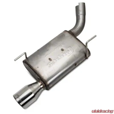 Pypes Exhaust Catback Exhaust Single Exit 2.5" Street Pro Mufflers 4" Polished Tips Stainless Steel Ford Mustang V6 2005-2010 - SFM67