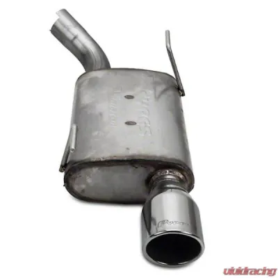 Pypes Exhaust Catback Exhaust Single Exit 2.5" Street Pro Mufflers 4" Polished Tips Stainless Steel Ford Mustang V6 2005-2010 - SFM67
