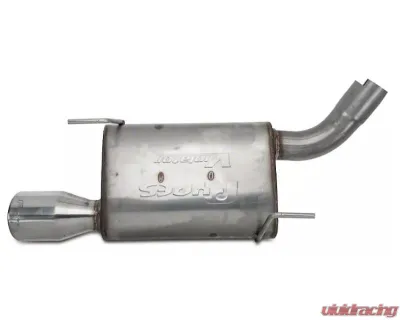 Pypes Exhaust Catback Exhaust Single Exit 2.5" Street Pro Mufflers 4" Polished Tips Stainless Steel Ford Mustang V6 2005-2010 - SFM67