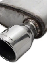 Pypes Exhaust Catback Exhaust Single Exit 2.5" Street Pro Mufflers 4" Polished Tips Stainless Steel Ford Mustang V6 2005-2010                                     - SFM67 - Image 5