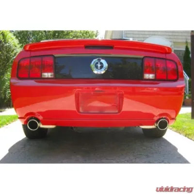 Pypes Exhaust Catback Exhaust Split Rear Dual Exit 2.5" True Dual After-Cat X/Mid Pipes Violator Muffler/4" Polished Tips Mustang 2005-2010 - SFM68