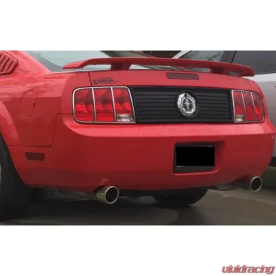 Pypes Exhaust Catback Exhaust Split Rear Dual Exit 2.5" True Dual After-Cat X/Mid Pipes Violator Muffler/4" Polished Tips Mustang 2005-2010 - SFM68