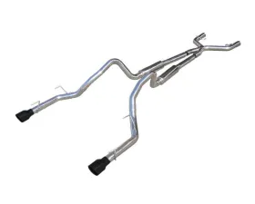 Pypes Exhaust Catback Mid Muffler Exhaust Split Rear Dual Exit 2.5
