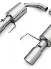 Pypes Exhaust Axle Back Dual Exhaust 3" Polished Tips Polished Stainless Steel Ford Mustang V6 | Ecoboost 2015-2022                                     - SFM84MS - Image 2