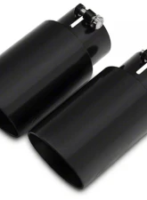 Pypes Exhaust Axle Back Dual Exhaust 3" Black Tips Polished Stainless Steel Ford Mustang V6 | Ecoboost 2015-2022                                     - SFM84MSB - Image 5