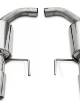 Pypes Exhaust Axle Back Dual Exhaust 3" Polished Tips Polished Stainless Steel Ford Mustang V6 | Ecoboost 2015-2022                                     - SFM84MS - Image 3