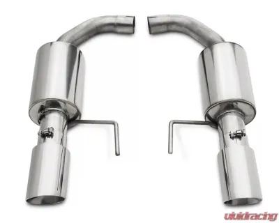 Pypes Exhaust Axle Back Dual Exhaust 3" Polished Tips Polished Stainless Steel Ford Mustang V6 | Ecoboost 2015-2022 - SFM84MS
