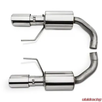 Pypes Exhaust Axle Back Dual Exhaust 3" Polished Tips Polished Stainless Steel Ford Mustang V6 | Ecoboost 2015-2022 - SFM84MS