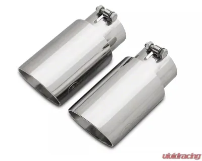 Pypes Exhaust Axle Back Dual Exhaust 3" Polished Tips Polished Stainless Steel Ford Mustang V6 | Ecoboost 2015-2022 - SFM84MS