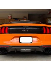 Pypes Exhaust Catback Exhaust X-Pipe Split Rear Quad Exit 3" Quad Black Coated Tips Ford Mustang GT 2018+                                     - SFM87MXB - Image 2