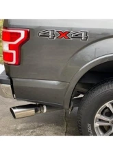 Pypes Exhaust Catback Exhaust Single Side Exit 4" Violator Muffler 5" Polished Tip Stainless Steel Ford F150 2011-2022                                     - SFT22V - Image 2