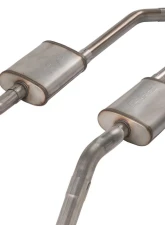 Pypes Exhaust 409 Stainless Steel Rear Exit X-Pipe Crossmember Back Exhaust w/ Street Pro Mufflers Chevrolet Impala | Biscayne 1965-1970                                     - SGB15S - Image 5